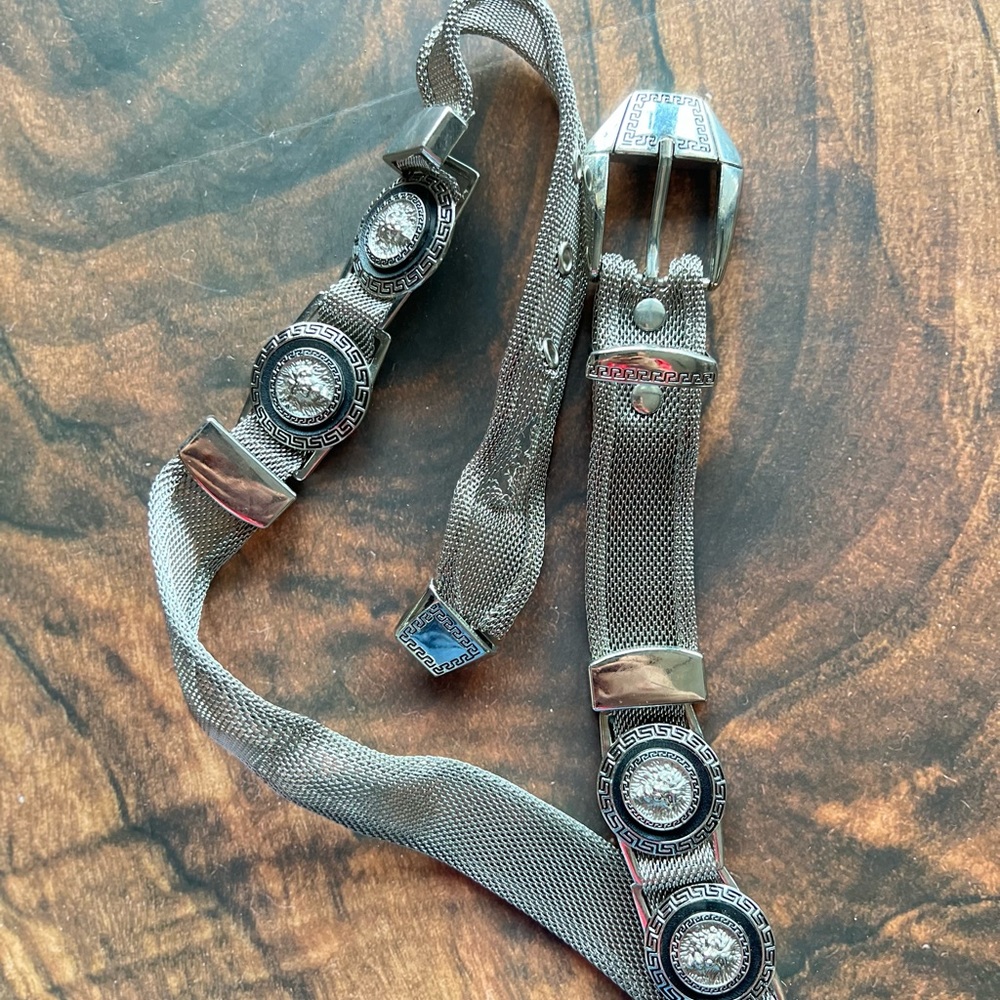 Vintage Versace silver belt